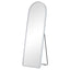 Luna 160cm Standing Arch Front Illuminated Mirror Silver