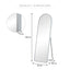 Luna 160cm Standing Arch Front Illuminated Mirror Silver