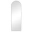 Luna 160cm Standing Arch Front Illuminated Mirror Silver
