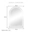 Luna 102cm Arch Front Illuminated Vanity Mirror White