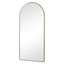 Luna 180cm Arch Front Illuminated Mirror Gold