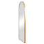 Luna 180cm Arch Front Illuminated Mirror Gold