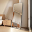 Luna 180cm Rectangle Front Illuminated Mirror Black