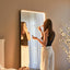Luna 180cm Rectangle Front Illuminated Mirror Black