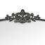 Florence 100cm Baroque Mirror Black