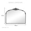 Florence 100cm Baroque Mirror Black