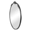 Florence 80cm Baroque Round Mirror Black