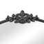 Florence 80cm Baroque Round Mirror Black