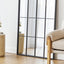Grace 172cm Arch Iron Mirror Black