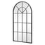 Grace 172cm Arch Iron Mirror Black