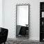 Aria Wavey 180cm Floor Length Mirror Black