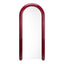 Gigi 180cm Gloss Arch Mirror Cabernet