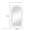 Alex 180cm Arch Mirror White