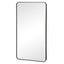 Gia 100cm Rounded Rectangle Mirror Black