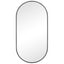 Zoe 120cm Oval Mirror Black