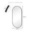 Zoe 120cm Oval Mirror Black