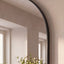 Zoe 120cm Oval Mirror Black