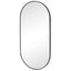 Zoe 120cm Oval Mirror Black