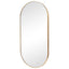 Zoe 120cm Oval Mirror Gold