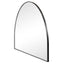 Zali XL 150cm Arched Mirror Black