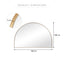 Zali XL 150cm Arched Mirror Gold