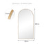 Cindy XXL 200cm Arch Mirror Gold