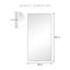 Elle XXL 200cm Rectangle Mirror White