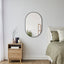 Zoe 90cm Oval Mirror Black