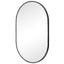 Zoe 90cm Oval Mirror Black
