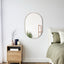 Zoe 90cm Oval Mirror Gold