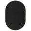 Zoe 90cm Oval Mirror Black
