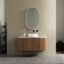 Zoe 90cm Oval Mirror White