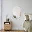 Zoe 90cm Oval Mirror White