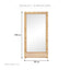 Ariel Woven 180cm Rectangle Mirror