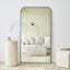 Ivy 165cm Rounded Mirror Black
