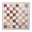 Neutral Checker Wall Art 100x100cm