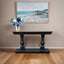 Balustrade Console Table Black Oak