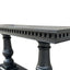 Balustrade Console Table Black Oak