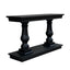 Balustrade Console Table Black Oak