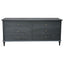 Emmerson 6 Drawers Dresser Black Oak