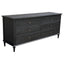 Emmerson 6 Drawers Dresser Black Oak