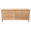 Emmerson 6 Drawers Dresser Natural Oak