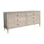 Emmerson 6 Drawers Dresser Weathered Oak