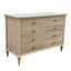 Emmerson 8 Drawers Dresser Whitewash Oak Round Knobs