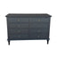 Emmerson 8 Drawers Dresser Black Oak