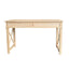 X Brace Whitewash Oak Desk 130cm