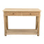 X Console Table White Washed Oak Small