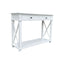 X Console Table White Small