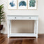 X Console Table White Small