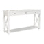 X Brace Console Table White